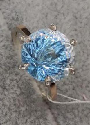 Каблочка хрусталь с топазом