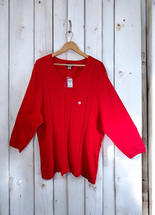 Новый женский легкий хлопковый свитер большого размера