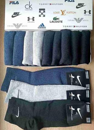 Носки, носки мужские nike -набор 12 пар в коробке