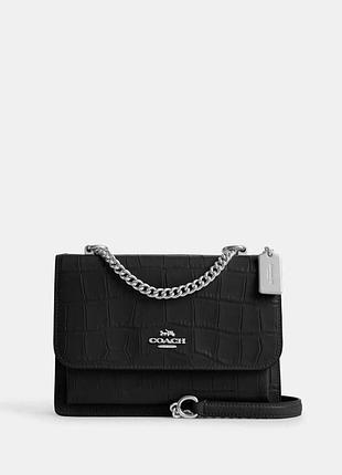 Продаю оригінальну жіночу сумку coach klare crossbody bag натуральної шкіри з тисненням під крокод
