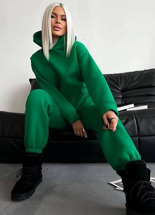 Базовый женский костюм кенгуру, трехнить на флисе dmp-918