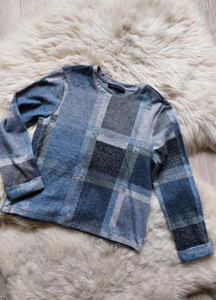 ❄️🩷❄️ стильный теплый реглан в крупную клетку