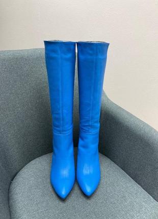 Дизайнерські чоботи vikka натуральна шкіра чи замш зима демісезон