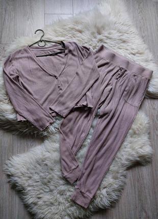 💜❄️🩷 красивая пижама в рубчик