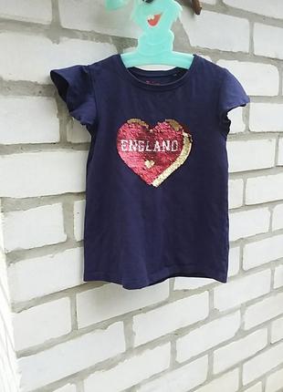 Футболка котон принт серце