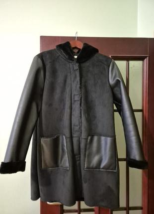 Отличное пальто дубленка