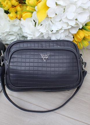 Женская стильная и качественная сумка из эко кожи серая