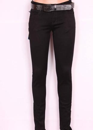 Джинсы vanver 8927 черные стрейчевые женские