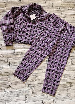 Современный костюм двойка брюки + рубашка производитель туречки