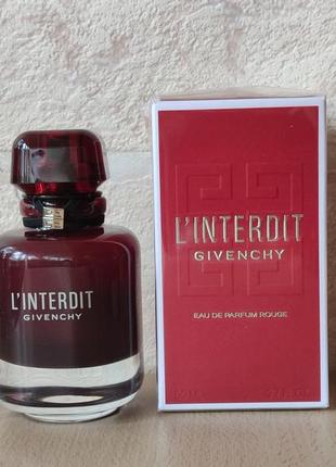L'interdit eau de parfum rouge givenchy для жінок, розпив оригінал 5/10мл