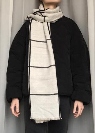 Шерстяний шарф двосторонній sinsay