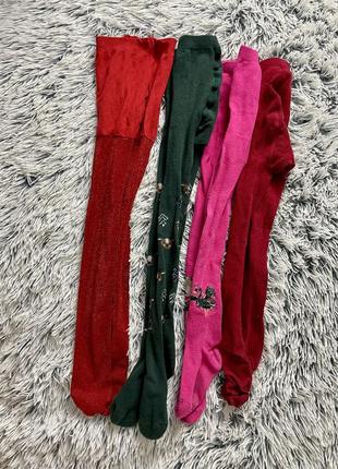 Пакет из 4-х пар колгот на девочку 4-5 лет