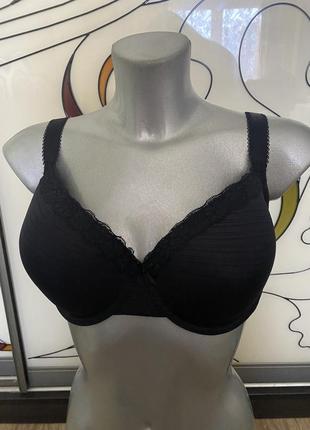 Шикарный, базовый, бюстгальтер, в черном цвете, в полоску, от бренда: debenhams 🫶