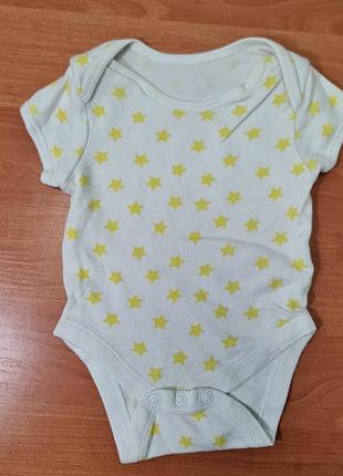 Боди primark 0-3 месяца с коротким рукавом