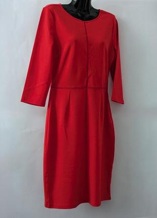 Женское платье футляр vila only, красное,миди, которое каждый день,сукенка,птлатья,сукние, платье, закупить