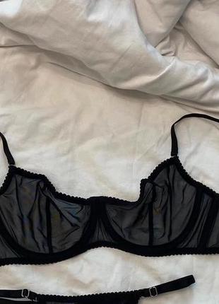 Черный бюст в сеточку украинского производства