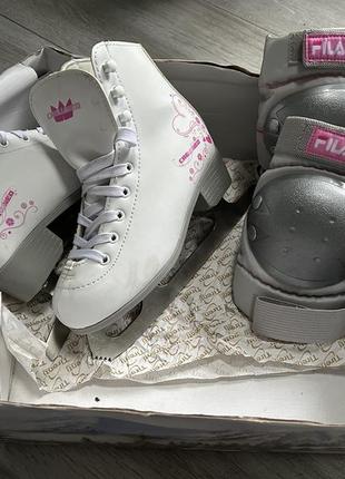 Коньки фигурные детские 32р- 20 см