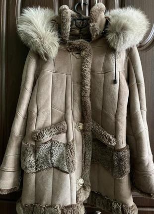 Дитяча шкіряна дублянка