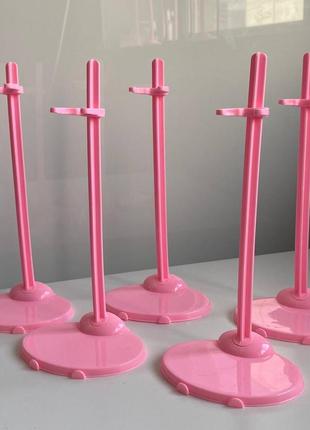 Розовые подставки стенд для куклы для кукол монстер хай monster high ever after high barbie барбы монстр подставка Цветная