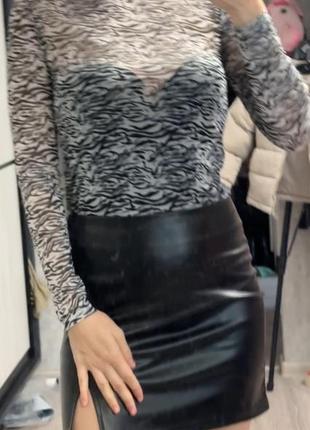 Лонгслив прозрачный