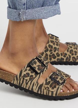 Шикарные кожаные ортопедические шлепанцы испанского бренда vero moda!!!