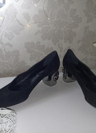 Туфли натуральная замша