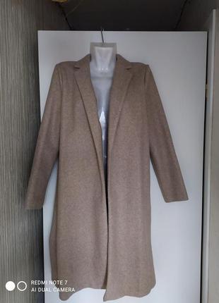 Пальто жіноче бежеве zara