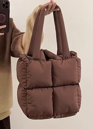 Новая мягкая стеганная сумка