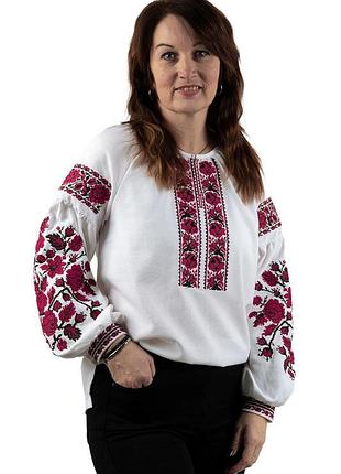 Вышиванка женская, белая