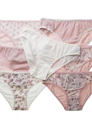 Трусики женские хлопковые 7 штук в упаковке, набор трусов недельная туречка nicoletta неделька