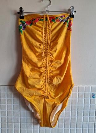 Купальник с драпировкой