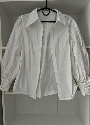 Белая женская рубашка shein