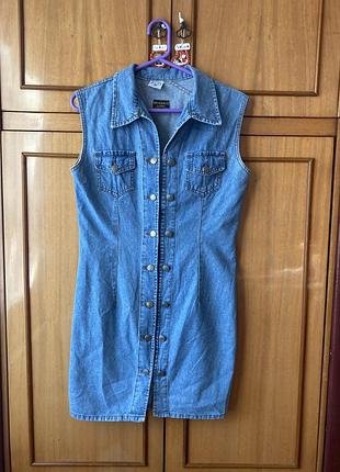 Джинсовое женское платье