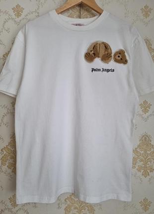 Брендова біла футболка palm angels