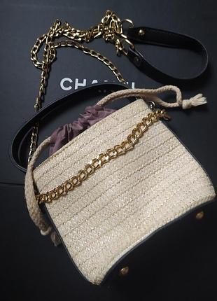 Эксклюзив сумочка стильный необычный дизайн, сплетенная солома,фешн