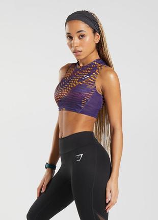 Спортивний кроп топ gymshark