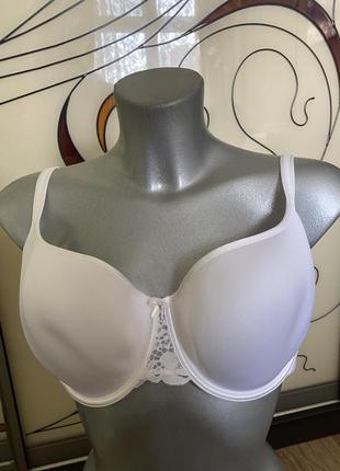 Шикарный, базовый, бюстгальтер, в белом, цвете, от дорогого бренда:m&amp;s 🫶