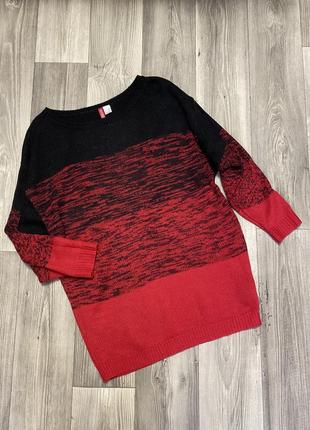 Удлиненный свитер туника свободный