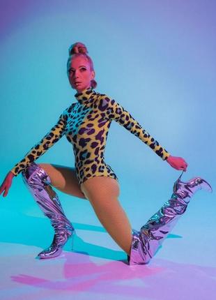 Боди, бодик на фотосессию, танцы,heels,леопардовый принт