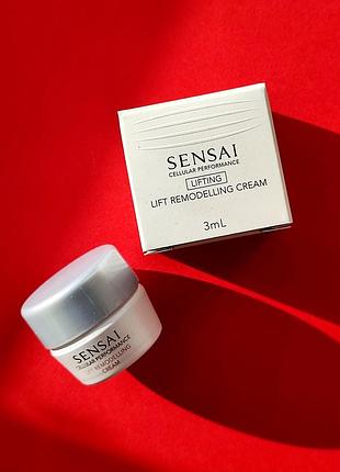 Sensai lift remodeling cream 3 ml антивозрастной крем для лица (оригинал)