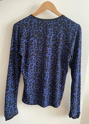 Гольф приталенный (синий леопард) украинского бренда gooska