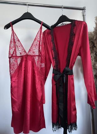 Комплект халат и рубашка shein