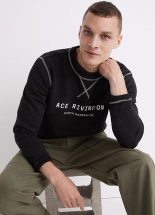 Свитшот madewell x ace rivington (made in usa) french terry (100% cotton) p.m (новый!оригинал!sale)