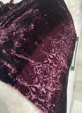 Довге, гарне, велюрове плаття