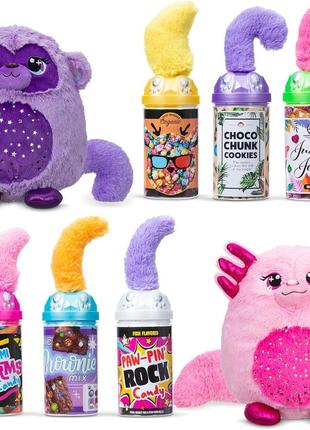 Misfittens w1 мягкая игрушка сюрприз котик в банке кот 03979 basic fun misfittens cats gemstones