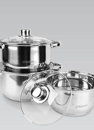 Набор кастрюль maestro mr-2020-6m 6 предметов