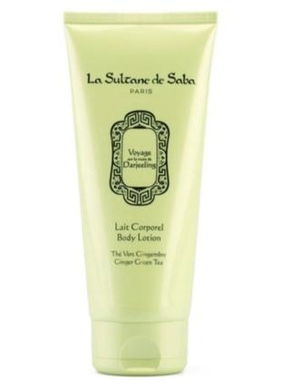 Молочко для тіла з ароматом зеленого чаю та імбиру la sultane de saba body lotion green ginger tea
