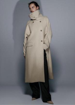 Пальто zara из итальянской шерсти manteco5 фото