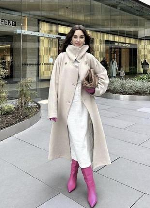 Пальто zara из итальянской шерсти manteco2 фото