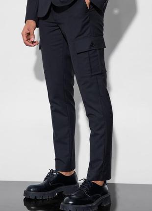 Штани boohoo skinny fit cargo suit